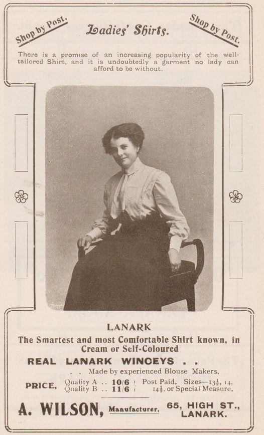 A. Wilson Ladies Shirts advert