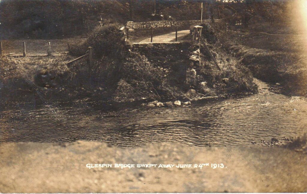 Glespin Bridge Swept Away