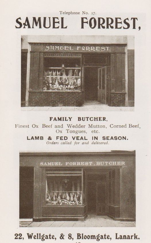 Samuel Forrest Family Butcher advert